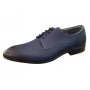 Pantofi Derby bărbați bleumarin din piele naturală perforată 346ABLM